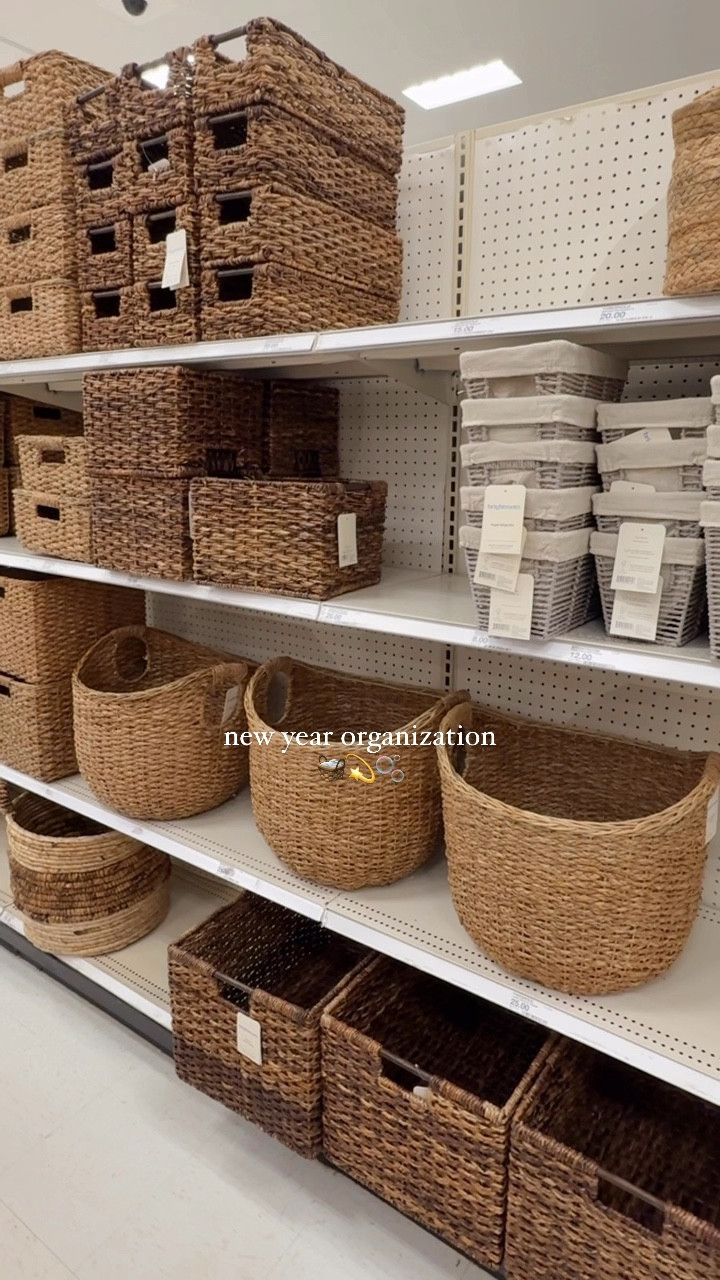 new year, new baskets 🧺 | organizing all the things and have always loved having baskets on our built-ins, I store batteries, command hooks + games…all things that I use daily and easily able to grab 🙌🏼  love the shape + size of these @target ones

save for when your organizing 💫
#target #targetfinds #targethome #wovenbasket #builtins #shelfstyling #livingroomdecor #organizedhome #homestorage #homeorganization #newyear 

#LTKStyleTip #LTKHome #LTKFindsUnder50