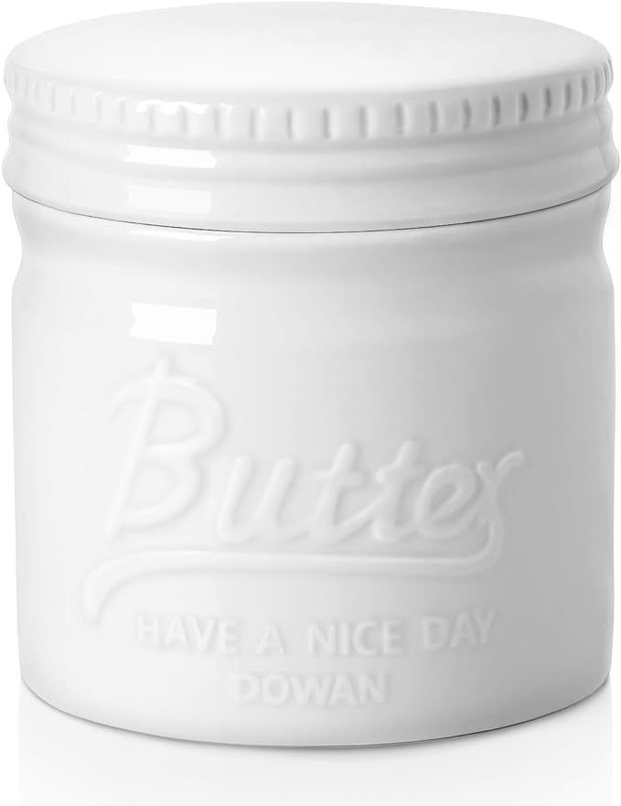 DOWAN Butter Dish for Spreadable Soft Butter, Butter Keeper Crock, No More Cold & Hard Butter, Ho... | Amazon (US)
