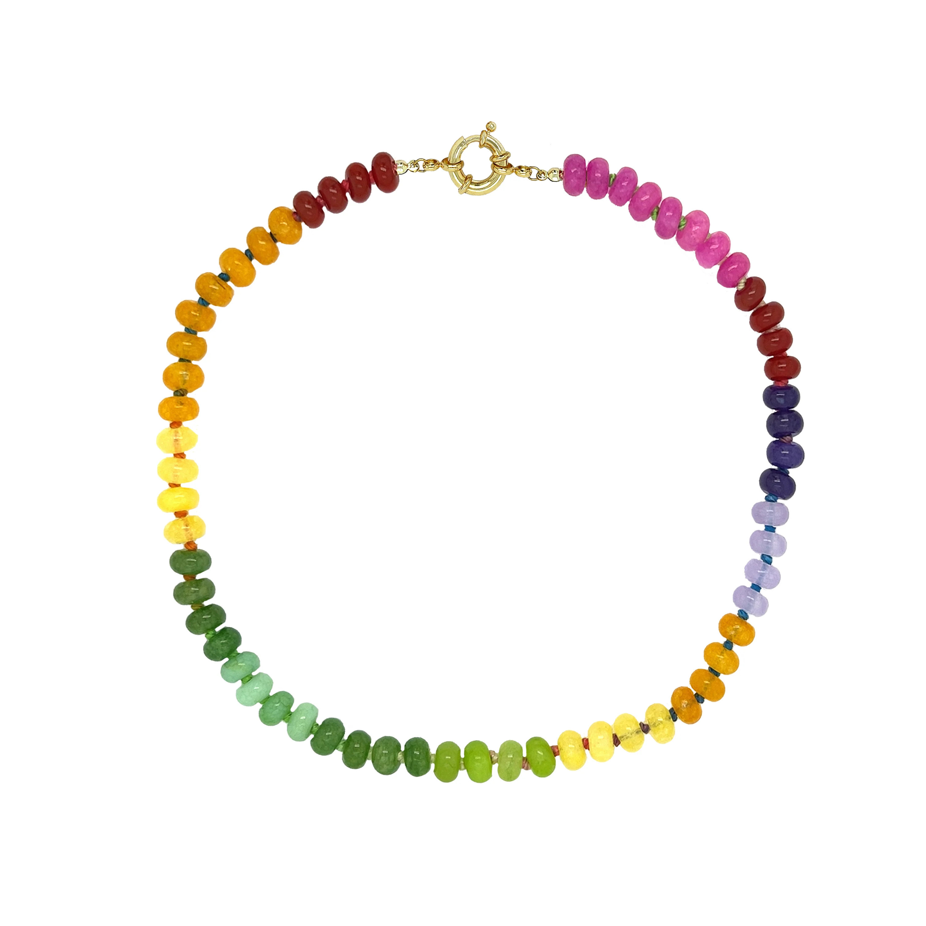 Rainbow Beaded Necklace | Jennifer Miller Jewelry