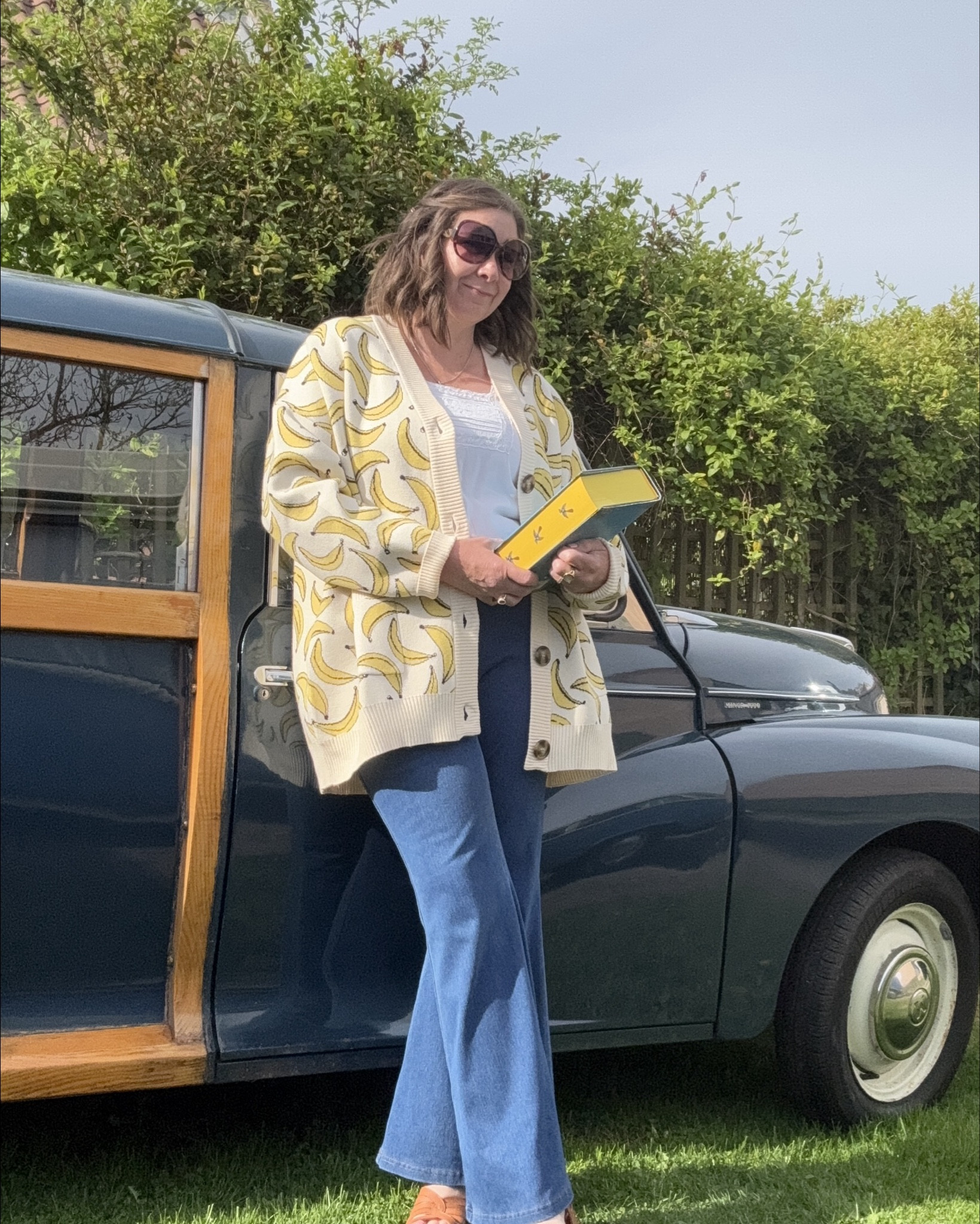 Loving this bananas 🍌 cardigan size down if you want a slimmer fit it’s oversized I’m wearing medium and a 12/14

#LTKuk #LTKcurves #LTKmidsize