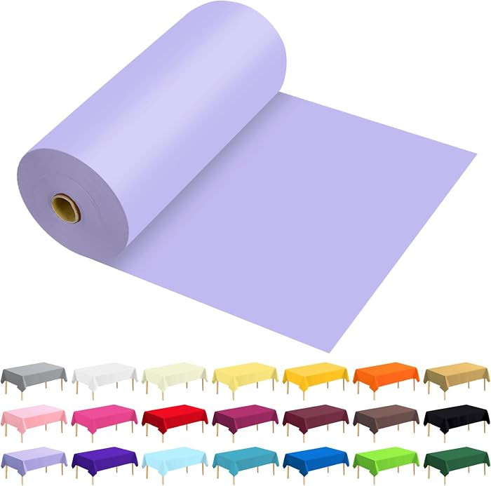 54 Inch X 300 Feet Plastic Table Cover Roll Premium Disposable Plastic Tablecloth for All Type/Sh... | Amazon (US)