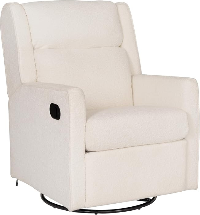 Flash Furniture Cash Swivel Manual Glider Rocker Recliner Chair, USB/USB-C Charging Ports, 270 De... | Amazon (US)