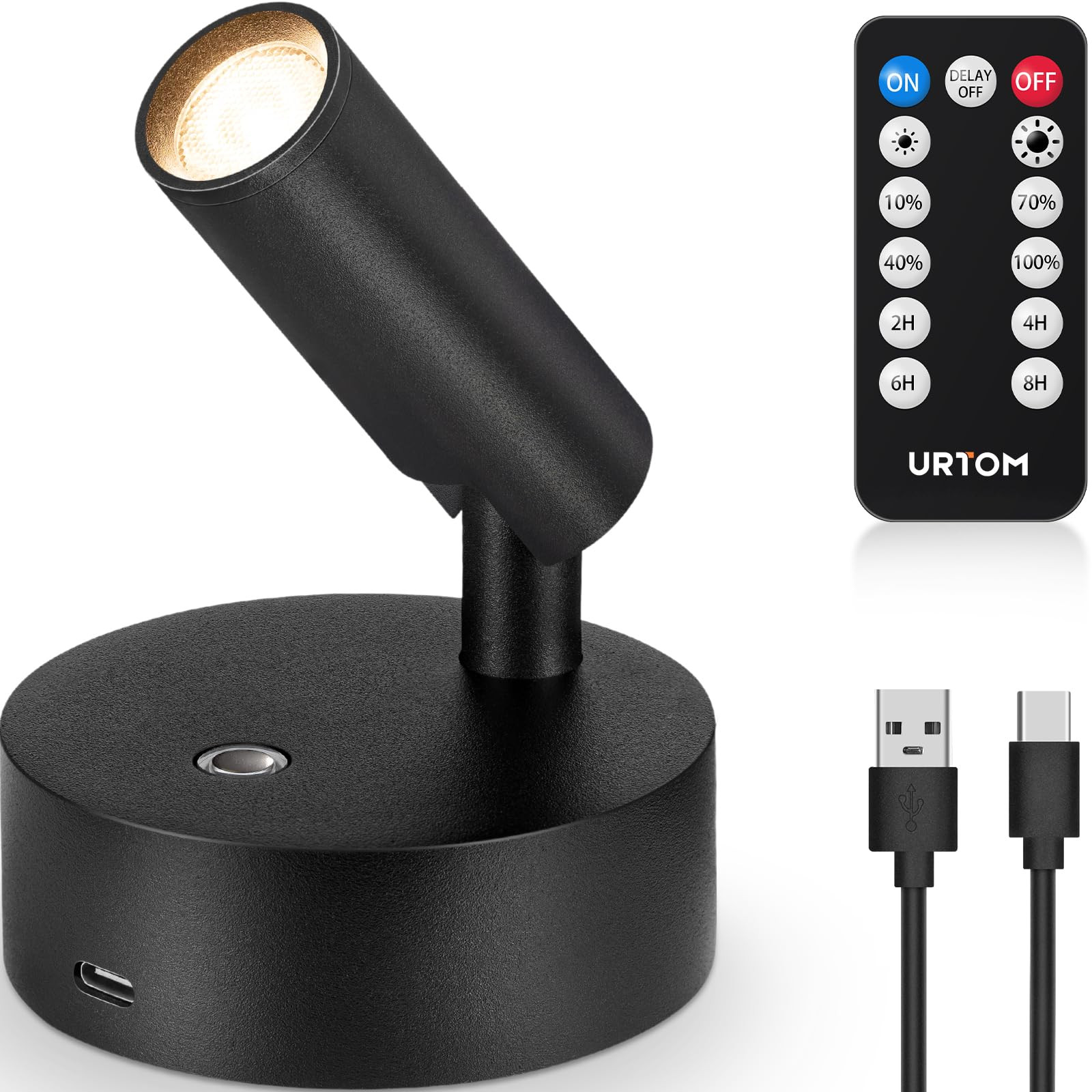 Wireless Spot Lights Indoor with Remote Up Lights Indoor Picture Light Battery Operated Spotlight... | Amazon (US)
