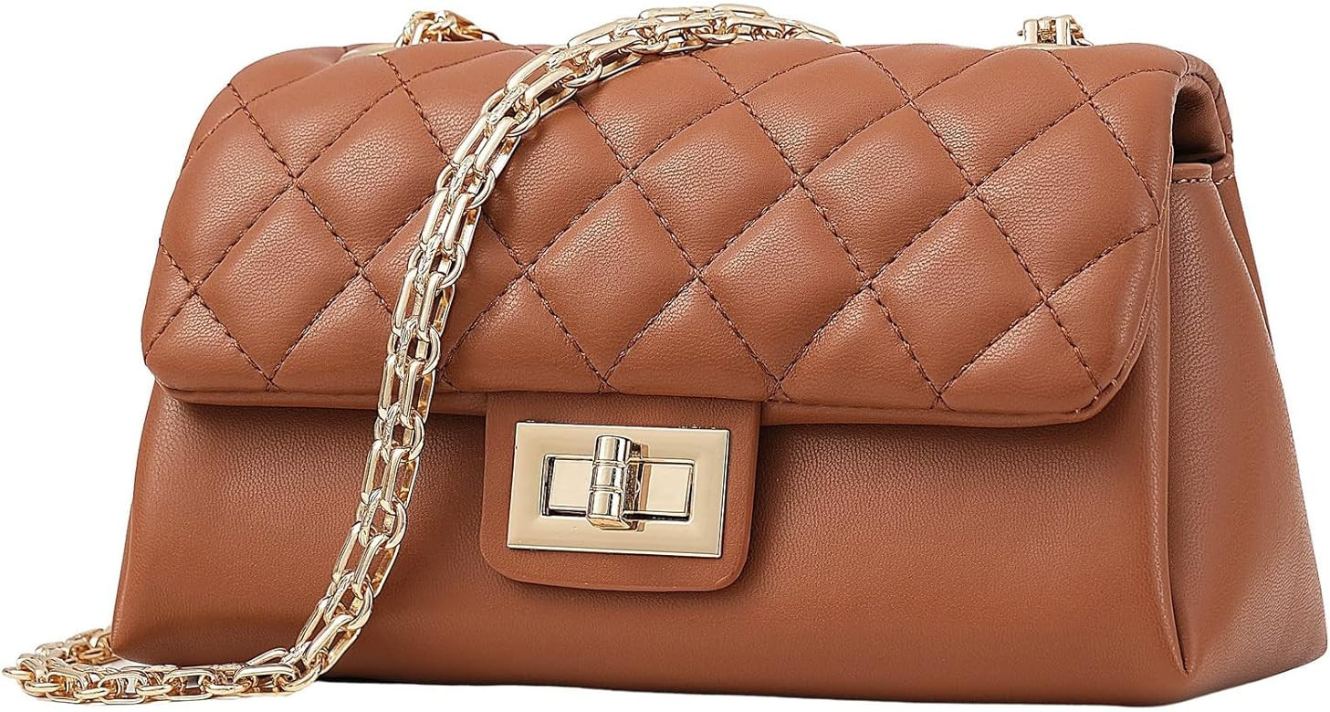 SKINYO Small Crossbody Bags for Women Designer Quilted Leather Womens Crossbody Handbags Purses C... | Amazon (US)