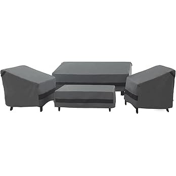 loriano Patio Furniture Cover Set, 4 Piece Outdoor Furniture Cover Waterproof, 600D Heavy Duty La... | Amazon (US)