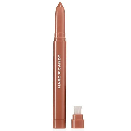 Hard Candy Lip Shine Lipstick Dulce Nude Glossy Lip Color Hydrating Lip Liner Built-in Sharpener | Walmart (US)