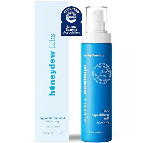 Hypochlorous Acid Spray – Dermatologist Tested HOCl Facial Cleanser for Sensitive, Acne-Prone & Irritated Skin – Soothes Redness, Eczema, Rashes & Itching – Skin Repair Spray, 6.8 oz - Honeydew Labs | Amazon (US)