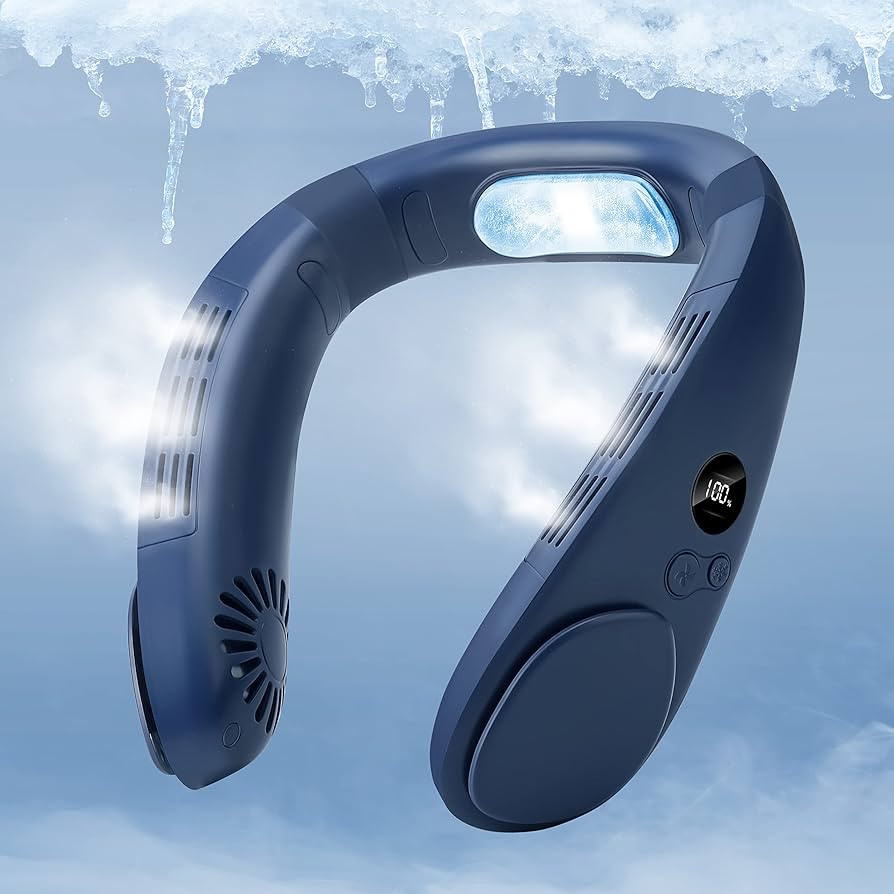 Cooling Neck Fan, 2-in-1 Neck Air Conditioner Portable Rechargeable, Wearable Personal Fan, 4400m... | Amazon (US)