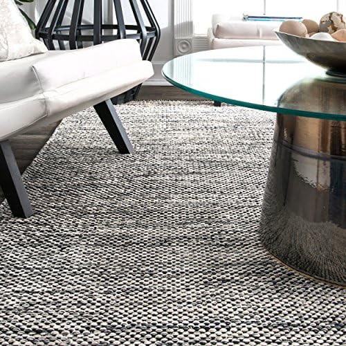 nuLOOM Wisniewski Hand Woven Area Rug, 5' x 8', Grey | Amazon (US)