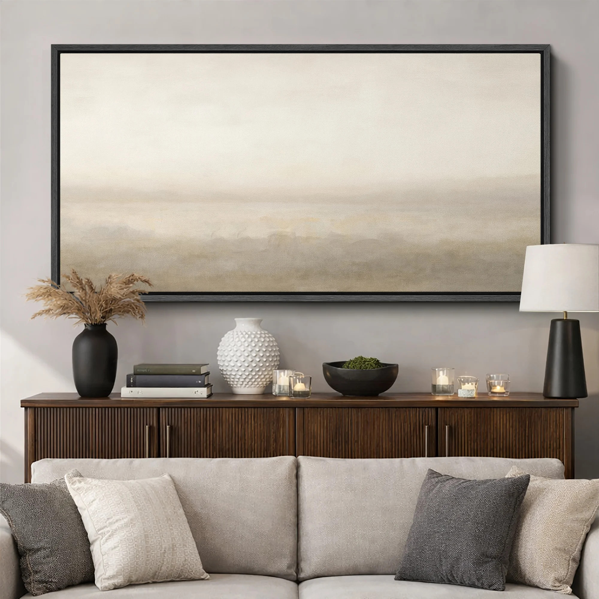 IDEA4WALL Large Framed Canvas Print Wall Art - Abstract Landscape Print for Modern Neutral Home Decor & Reviews - Wayfair Canada | Wayfair North America