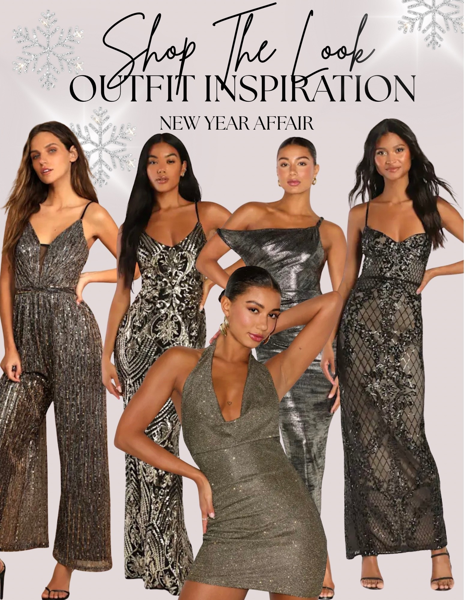 New years eve party holiday dresses. Black sequin lace dress. Silver sequin dress. Black sequin jumpsuit.

#LTKHoliday #LTKWedding #LTKParties