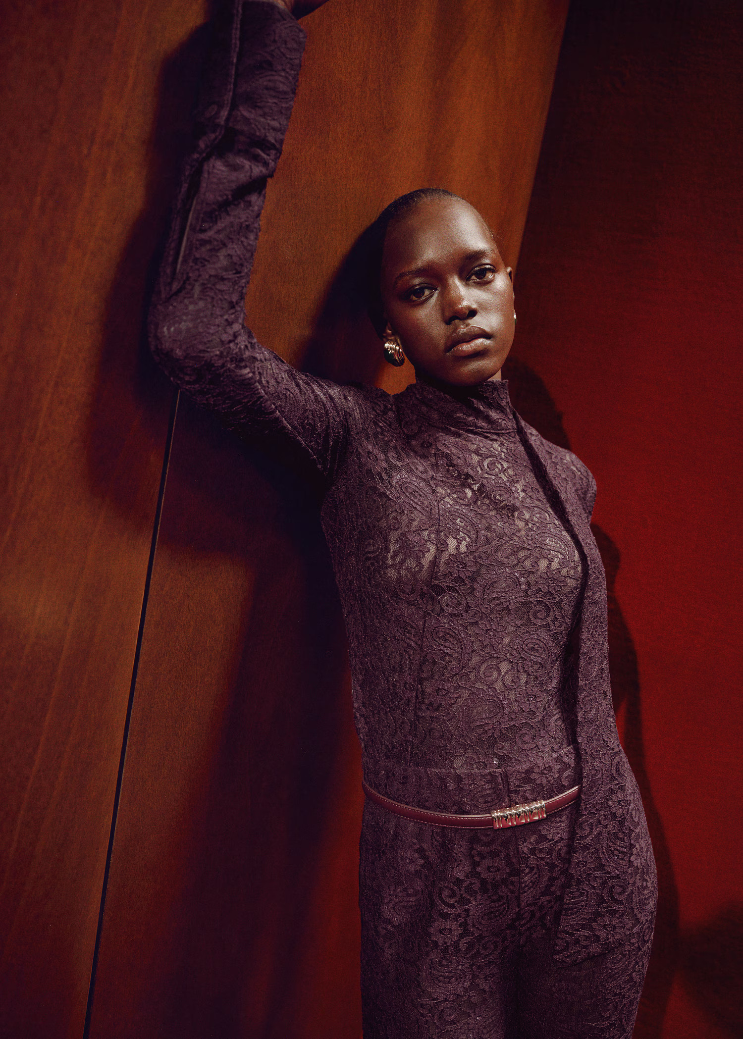 Straight-fit lace trousers | MANGO (UK)