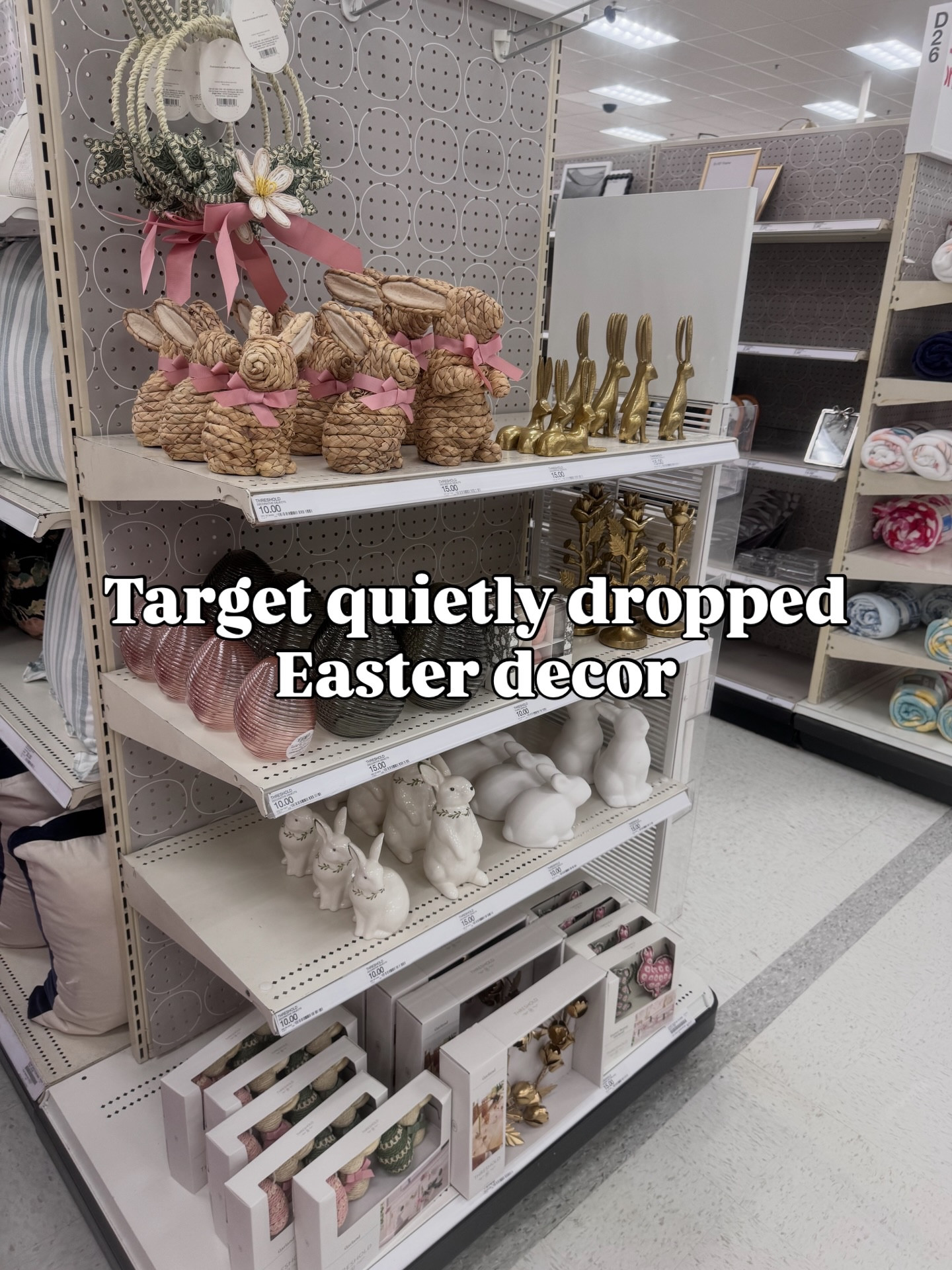 Threshold Easter is out at Target! I love the hyacinth bunnies, they come in two sizes! Not online yet but comment “NEW” and I’ll send you the link when they are! 

#Targetcreator #targetfinds #clubtarget #targetstyle