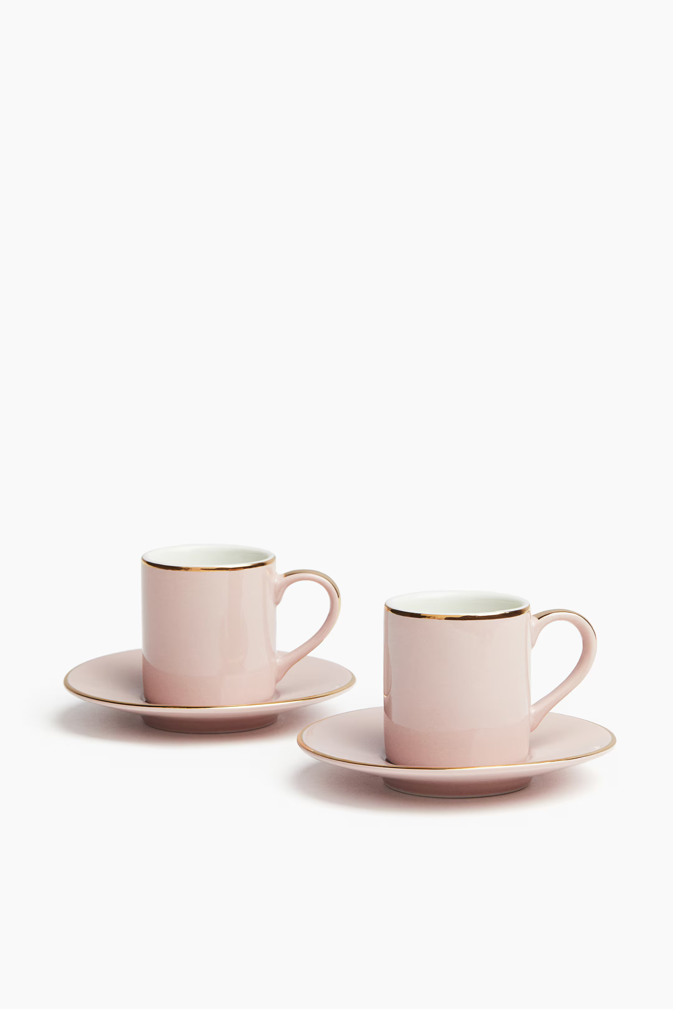 2-pack Espresso Cup and Saucer - White/leopard print - Home All | H&M US | H&M (US + CA)