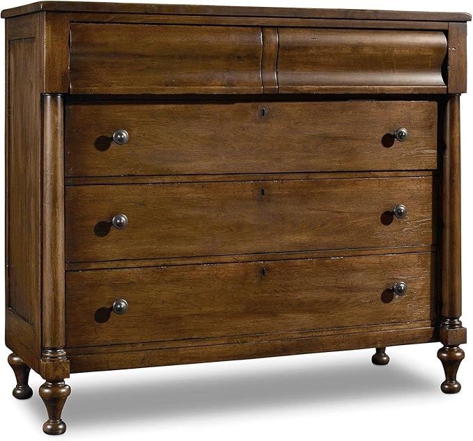 Hooker Furniture Archivist 5 Drawer Dresser in Pecan | Amazon (US)