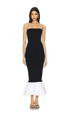 Ronny Kobo Uttara Dress in Black & White from Revolve.com | Revolve Clothing (Global)