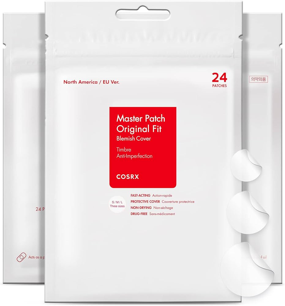 COSRX Acne Pimple Patch Absorbing Hydrocolloid Original 3 Size Patches for Blemishes and Zits Cov... | Amazon (US)