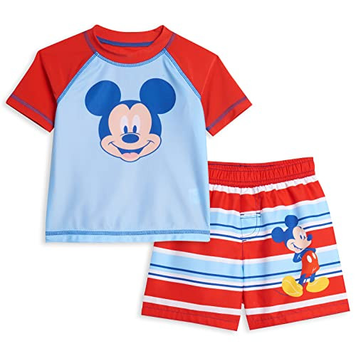 Amazon.com: Disney Moana Maui Toddler Boys Raglan Rash Guard and Swim Trunks UPF 50+ Outfit Set G... | Amazon (US)