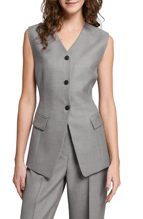& Other Stories St Hanna Tailored Vest in Grey Shade at Nordstrom, Size 6 | Nordstrom