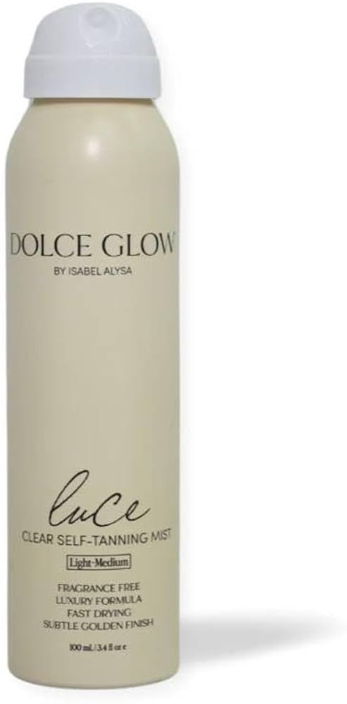 DOLCE GLOW Luce Clear Self-Tanning Mist Mini (Travel Size), 3.4 Fl Oz (Pack of 1) | Amazon (US)