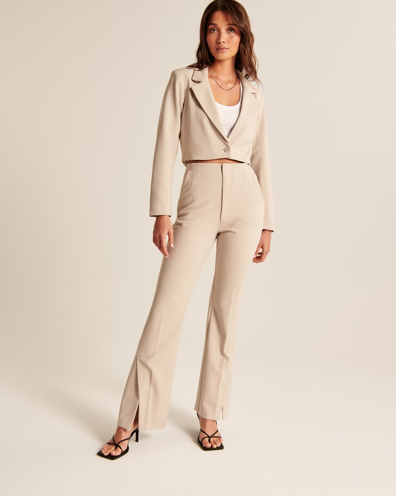 Women's Cropped Blazer | Women's New Arrivals | Abercrombie.com | Abercrombie & Fitch (US)