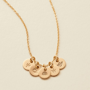Evie Charm Stacker Disc Necklace | Made by Mary (US)