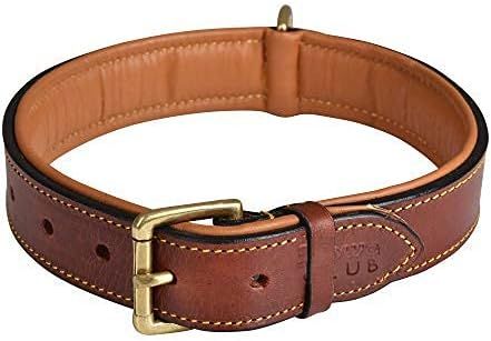 DowgClub | Genuine Leather Dog Collar | Full Grain, Heavy Duty | Comfortable, Strong | Best for P... | Amazon (US)