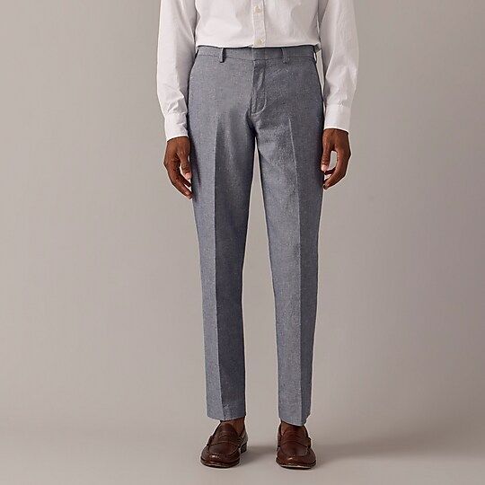 Ludlow Slim-fit unstructured suit pant in Irish cotton-linen | J.Crew US