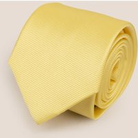 Oswin Hyde Men's Yellow Ribbed Tie | Debenhams UK