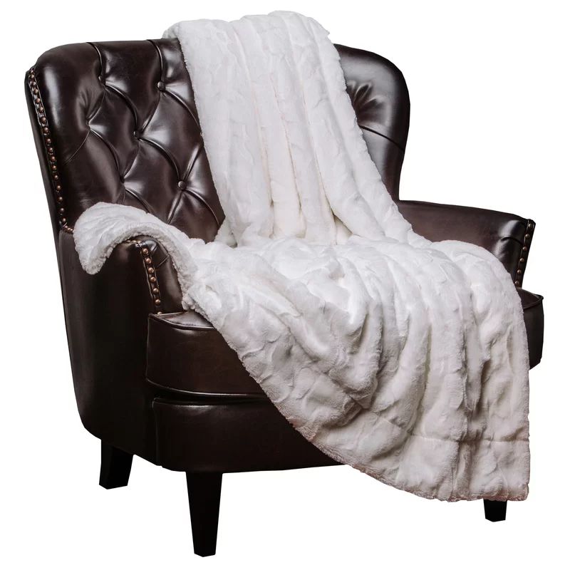 Trio Super Soft Fuzzy Faux Fur Throw Blanket | Wayfair North America