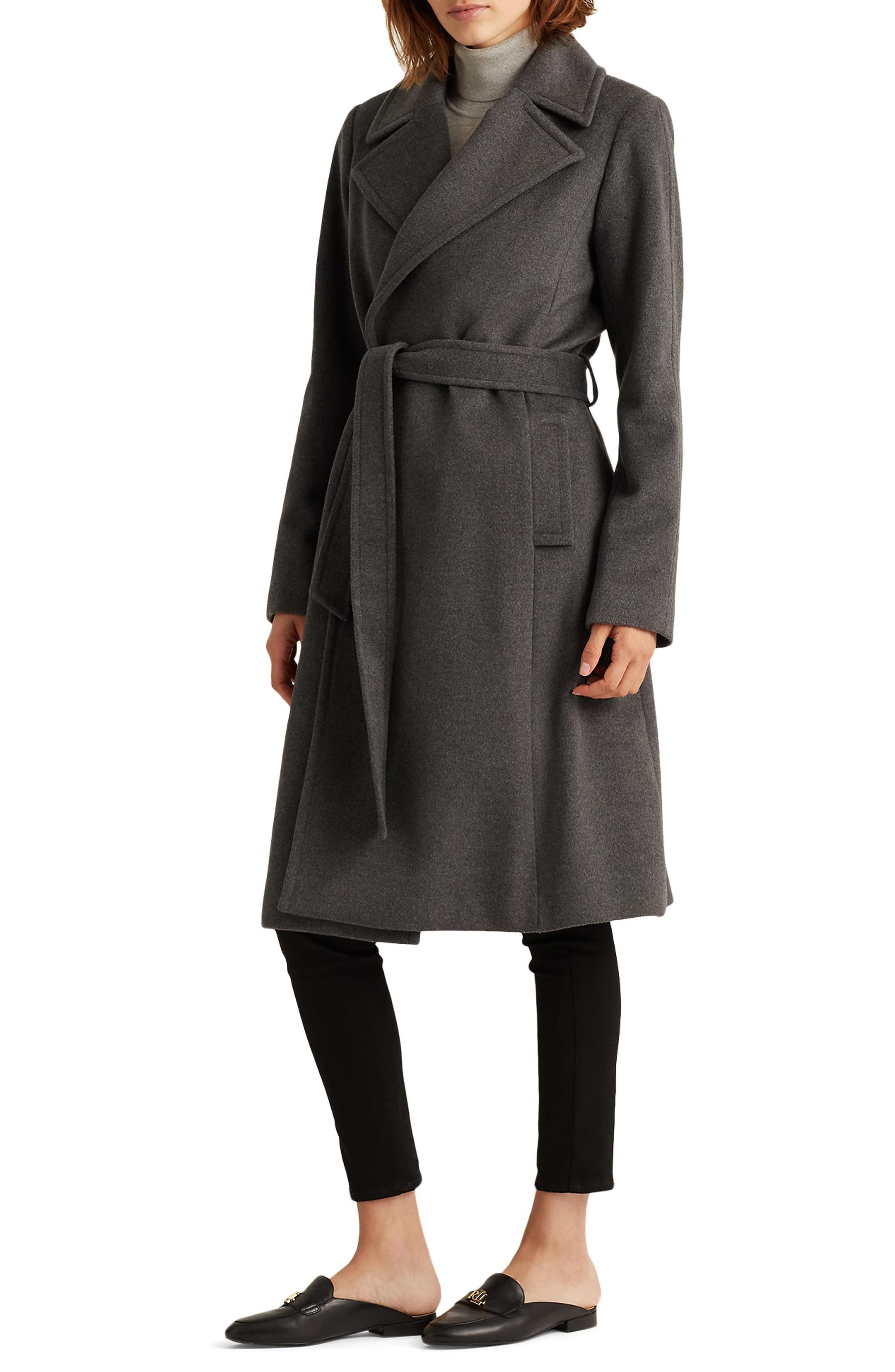 Wool Blend Wrap Coat | Nordstrom