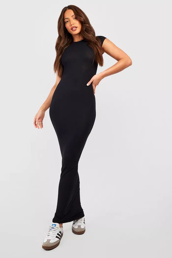 Tall Basic Cap Sleeve Maxi Dress | Boohoo.com (US & CA)