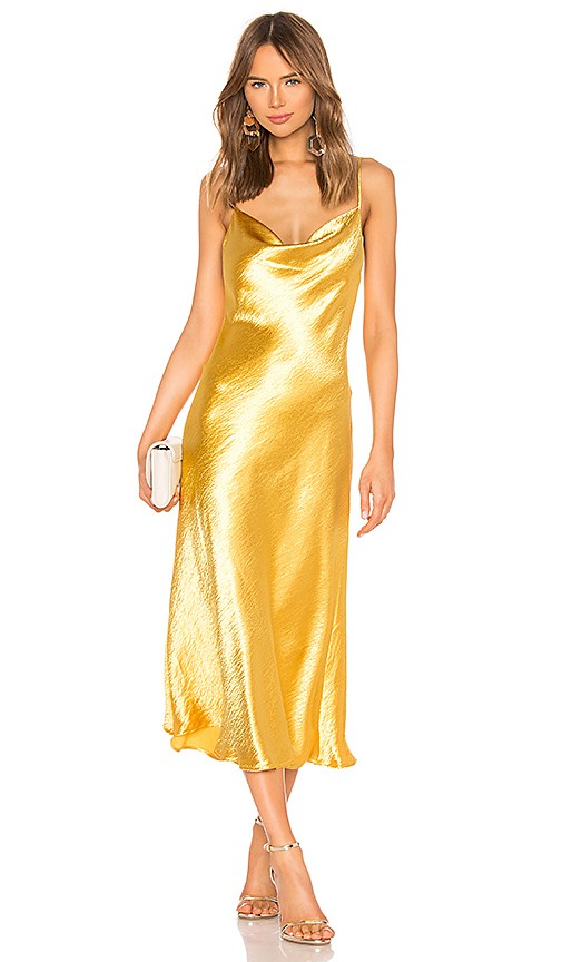 Endless Summer Berri Cowl Neck Slip Dress in Pot Of Gold | Revolve Clothing (Global)