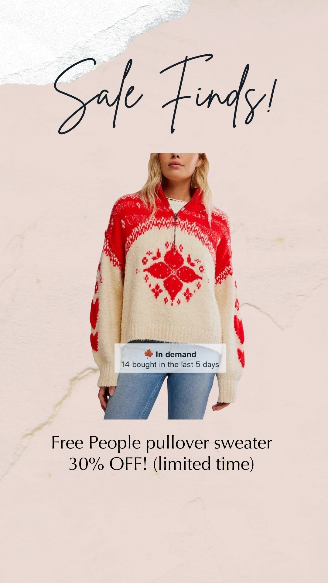 Free People sweater, fair isles sweater, holiday sweaters 

#LTKSaleAlert #LTKHoliday #LTKGiftGuide
