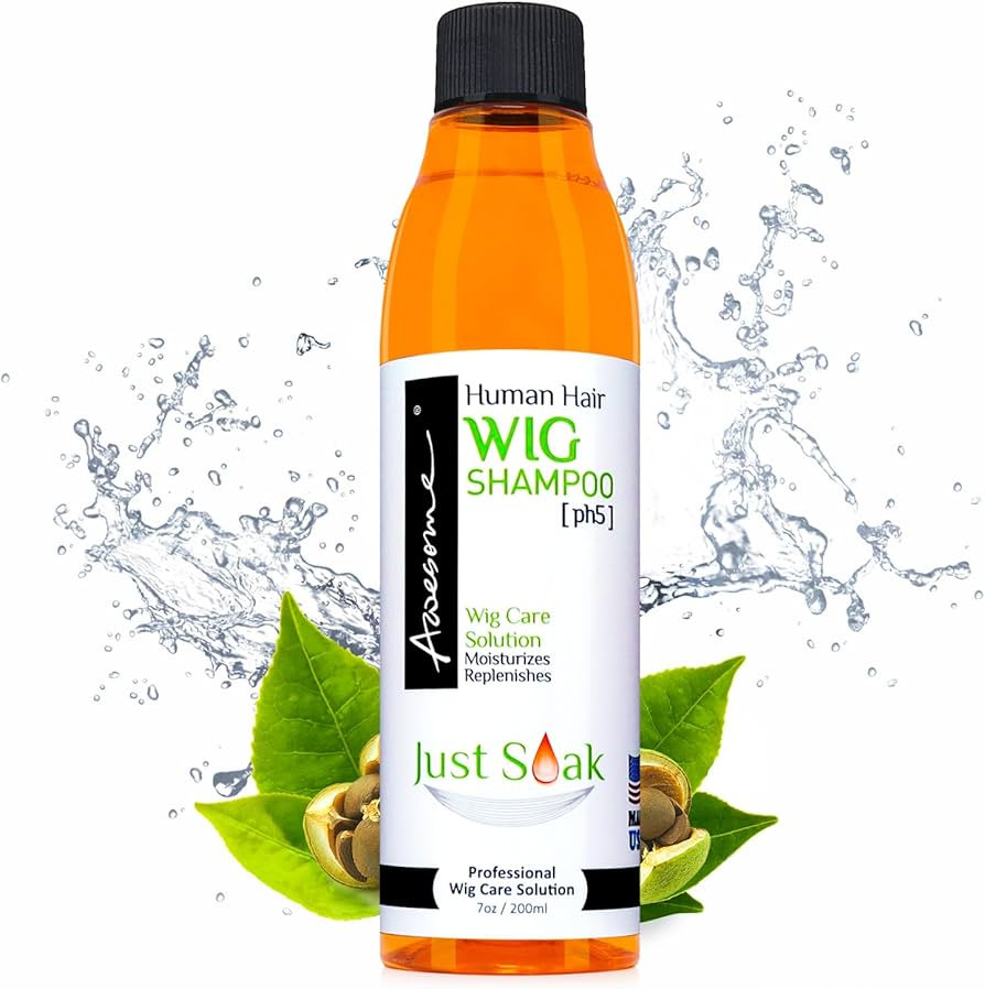 Human Hair Wig Shampoo, pH5, Wig Care Solution, Adds Body & Volume, Promotes Silkiness and Shine,... | Amazon (US)