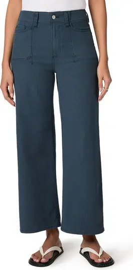 PAIGE Anessa High Waist Ankle Wide Leg Pants | Nordstrom | Nordstrom
