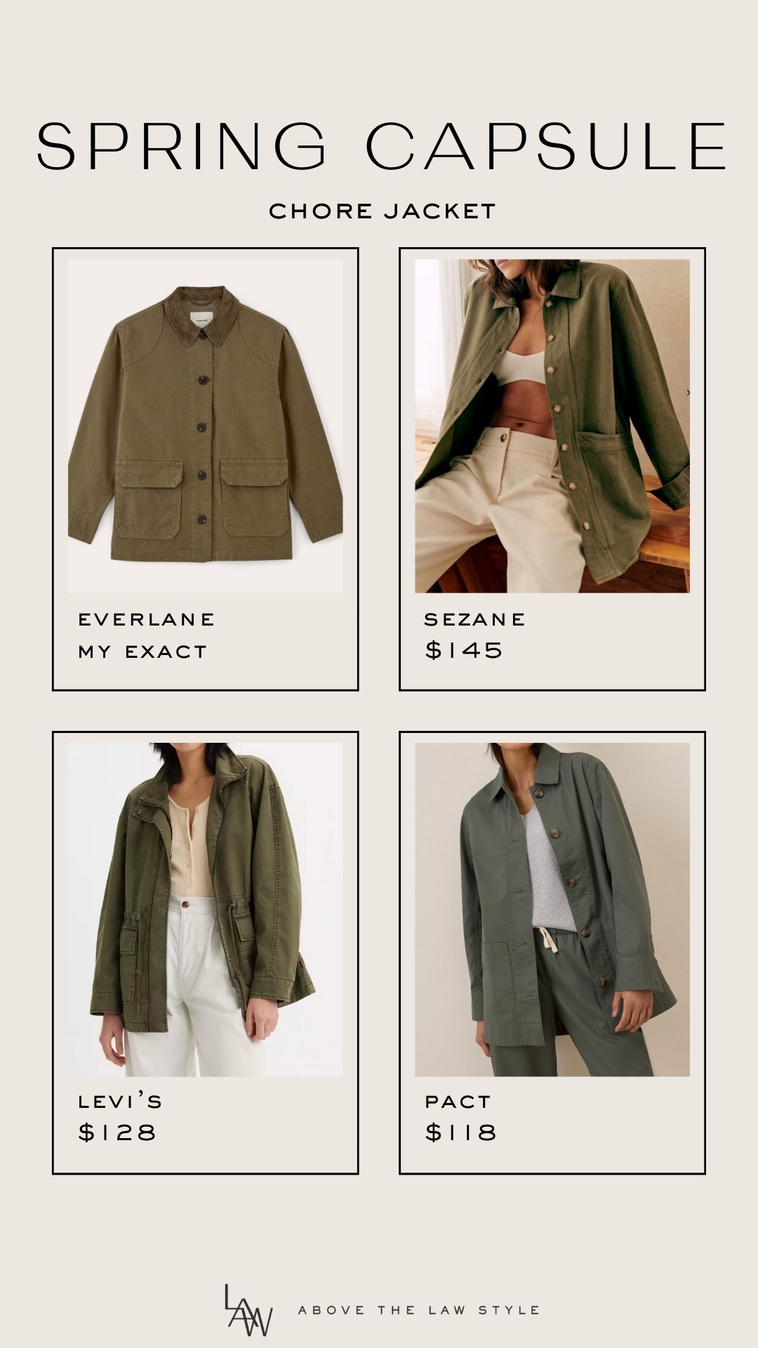 Spring Capsule: Chore Jacket

#LTKFindsUnder50 #LTKFindsUnder100 #LTKStyleTip