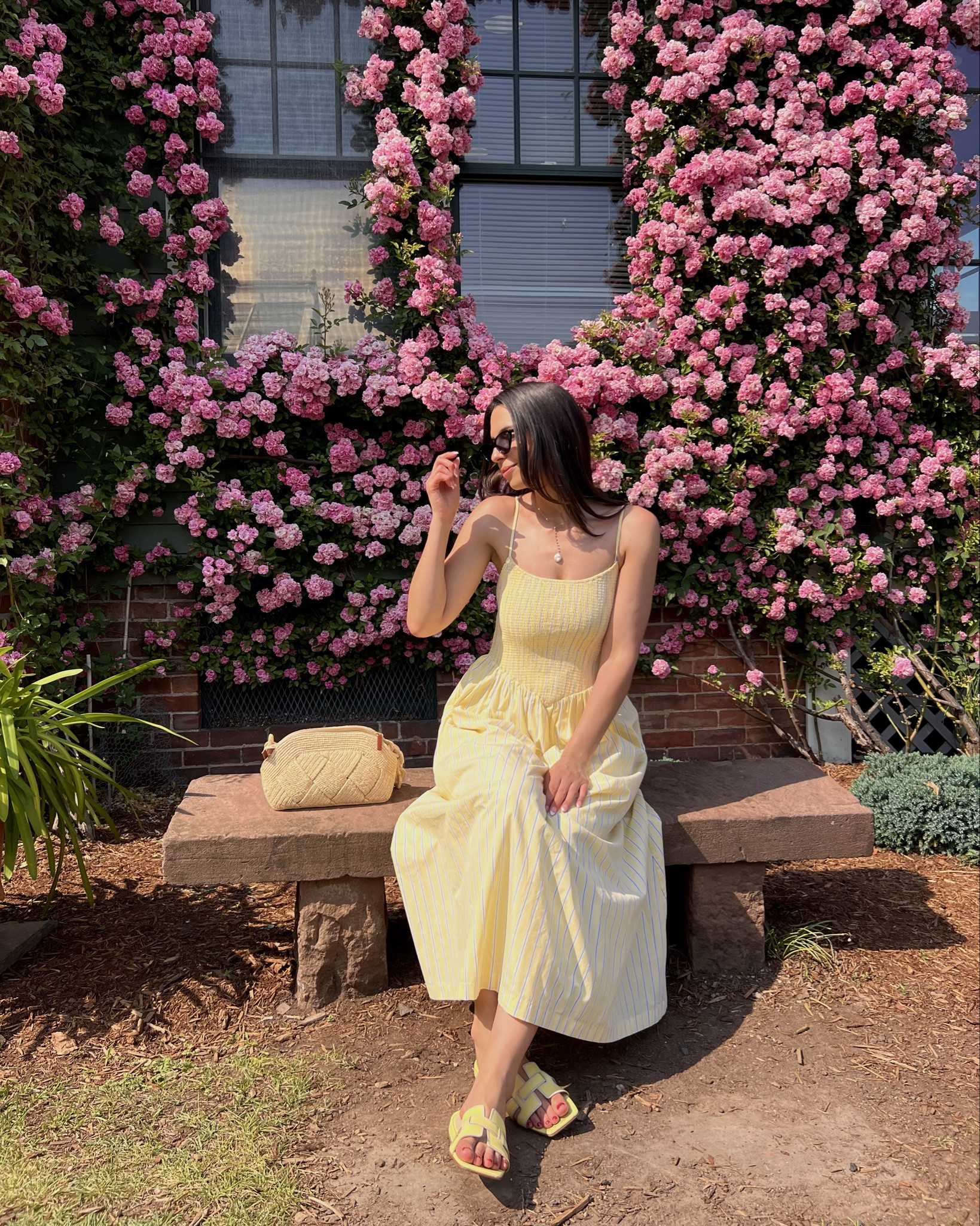 Summer outfit inspiration, sundress, butter yellow dress, summer ootd, garden outfit, summer style 

#LTKSummerEdit