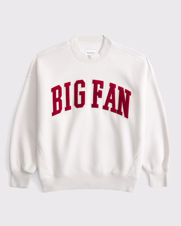 Go Sports Oversized Sunday Crew | Abercrombie & Fitch (US)
