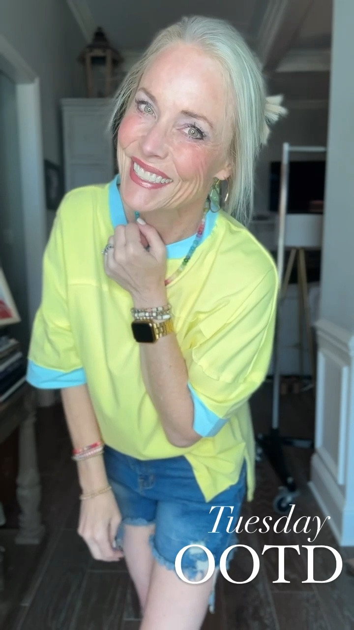 Tuesday OOTD

Kept is super casual today with one of my new favorite tees from Amazon and my fav cutoff denim shorts from Amazon as well! Paired with my everyday bracelets from Amazon, Etsy, and Loft. My earrings are also from Amazon, and for shoes, I’ve got on my Nike Court Legacy OGs (not the lifts)! 

#LTKOver40 #LTKStyleTip #LTKMidsize