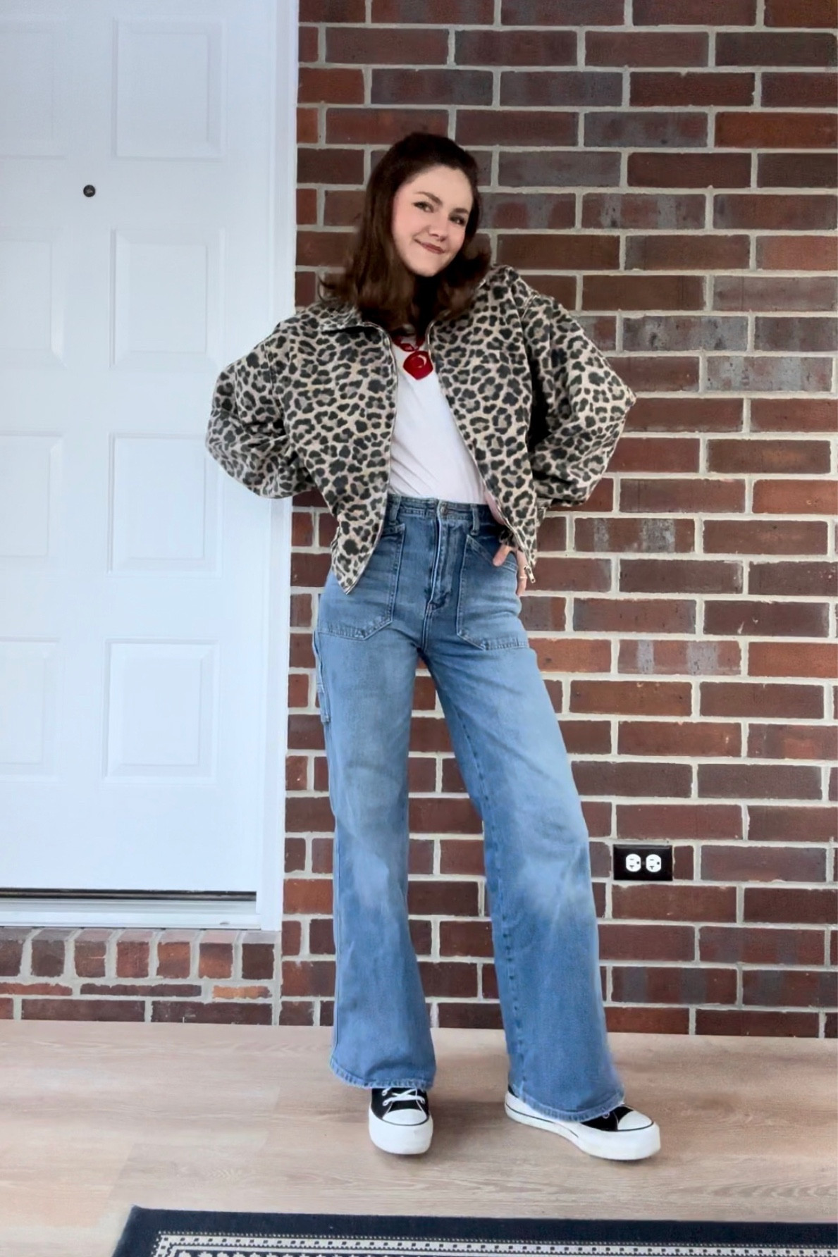 Leopard print bomber jacket 

#LTKStyleTip