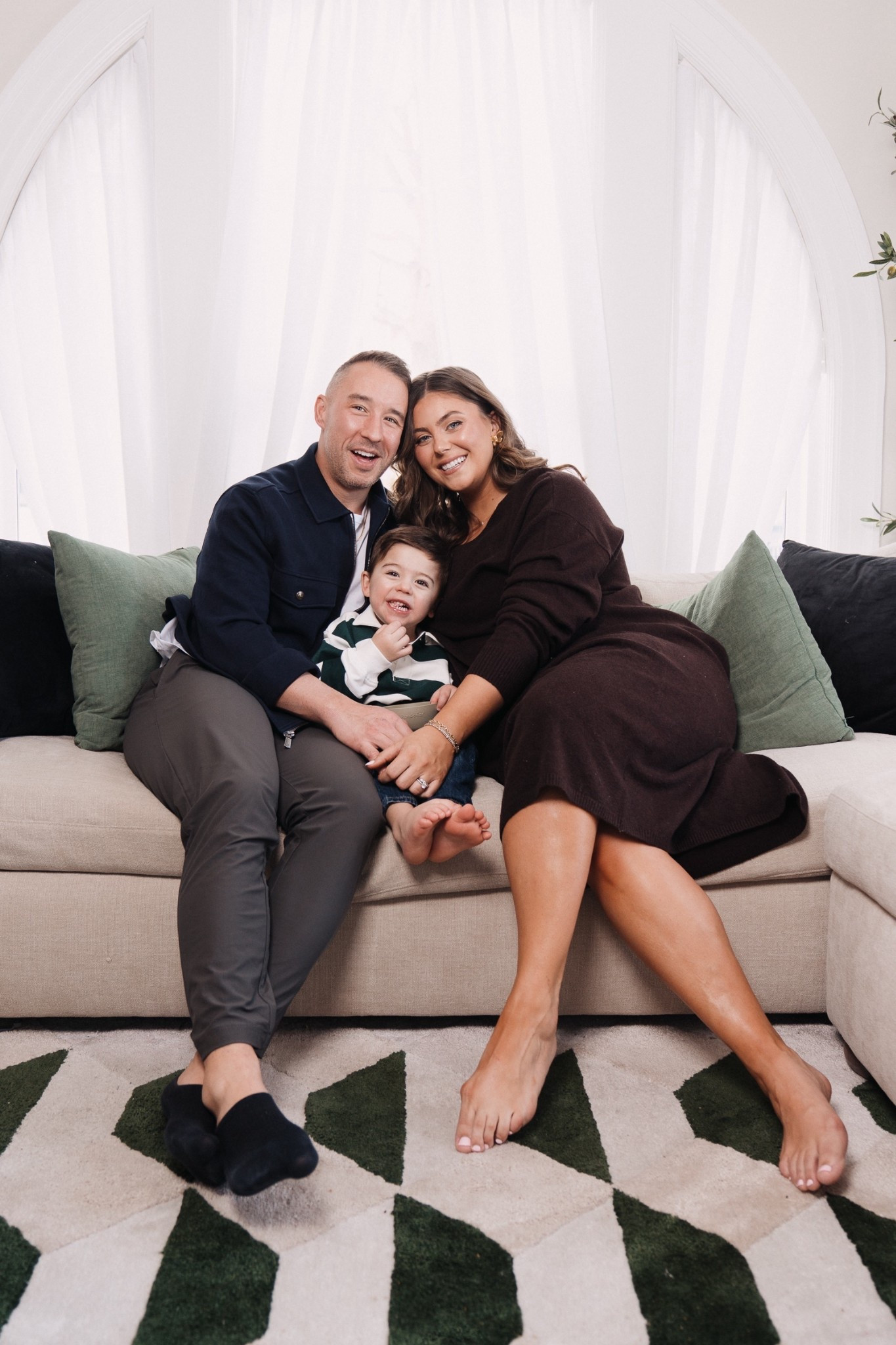 Family photos - I’m wearing XXL in dress, Conrad is in 2T, BK is in L jacket & t-shirt. 

#LTKKids #LTKMidsize #LTKMens