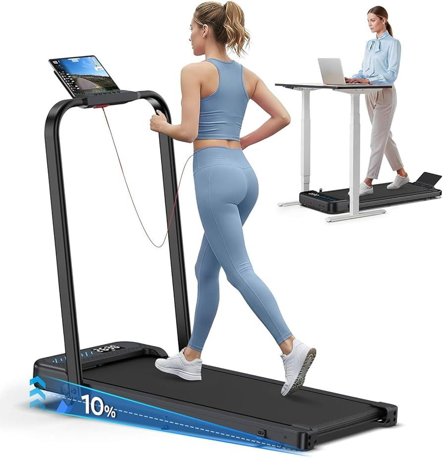 Cardirun Walking Pad with Incline, 6 in 1 Folding Treadmills for Home Foldable with Handle Bar, 3... | Amazon (UK)