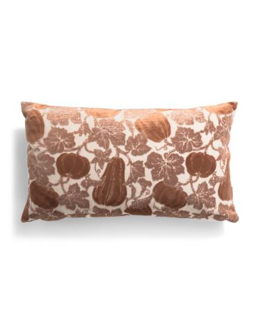 14x24 Lee Pumpkin Cut Velvet Pillow | Home | TJ Maxx | TJ Maxx