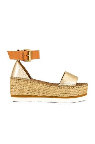 See By Chloe Glyn Sandal in Gold from Revolve.com | Revolve Clothing (Global)