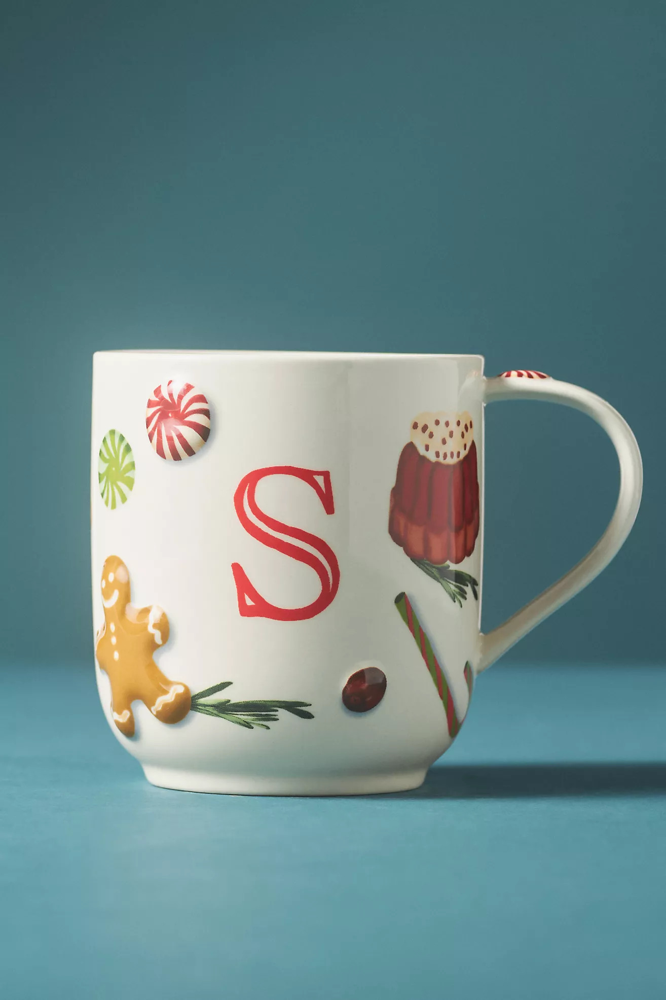 Holifaye Stoneware Monogram Mug | Anthropologie (US)
