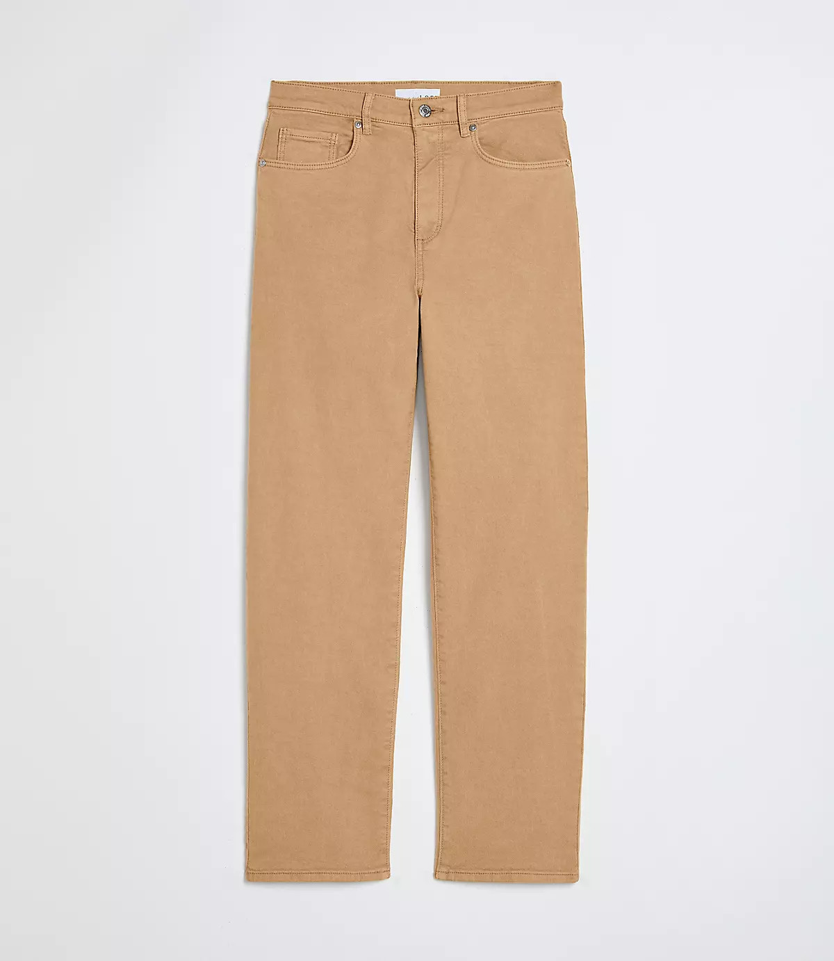 High Rise Straight Jeans in Cashew Tan | LOFT