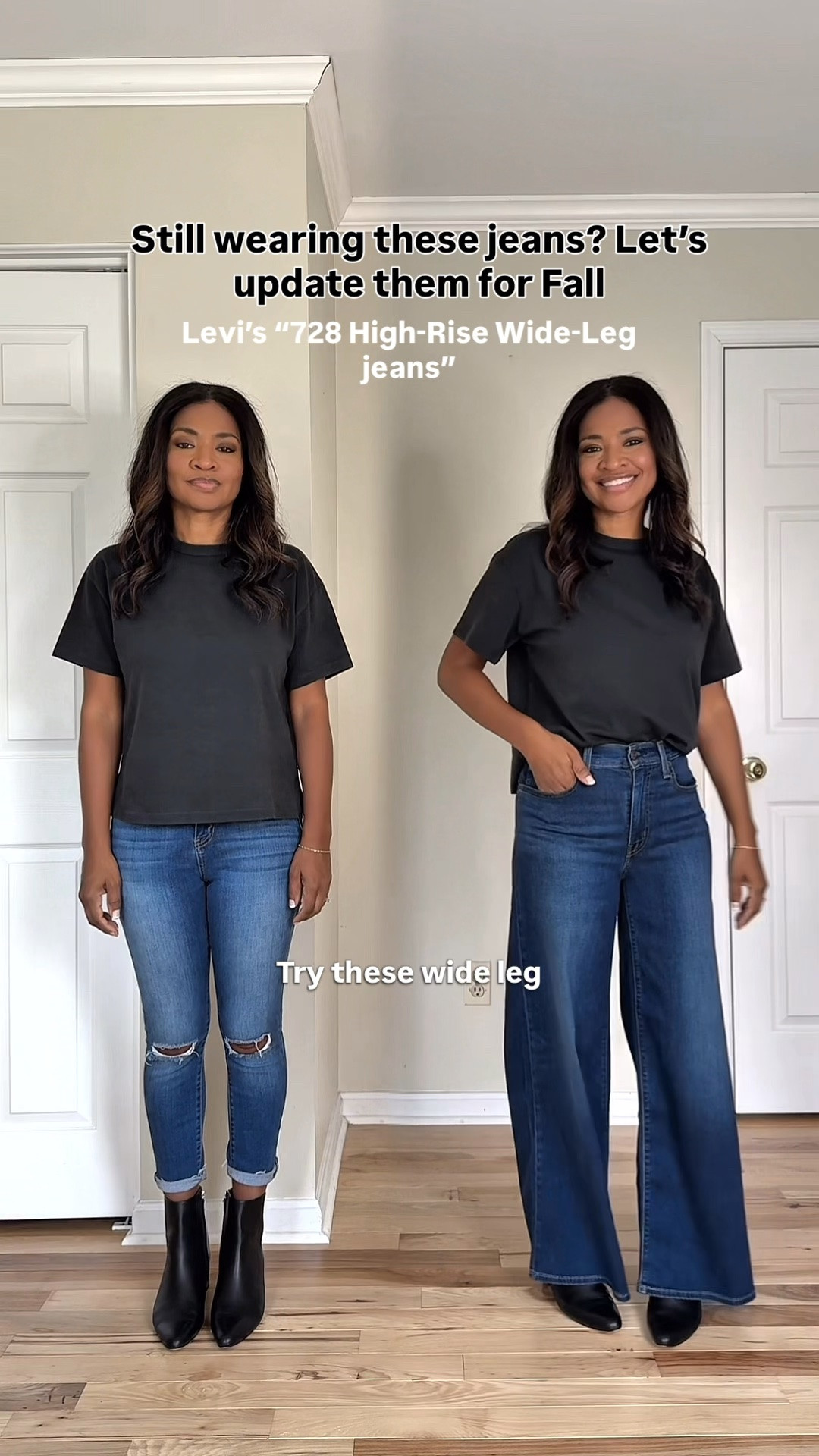 Some of my favorite Fall denim picks from @levi ! I wear a size 27 regular in the jeans (28-30 inch inseam) I’m 5.5. I wear a size small in black t shirt and denim button down.
#LevisLTKpartne

#LTKootd #LTKgrwm #LTKOver40