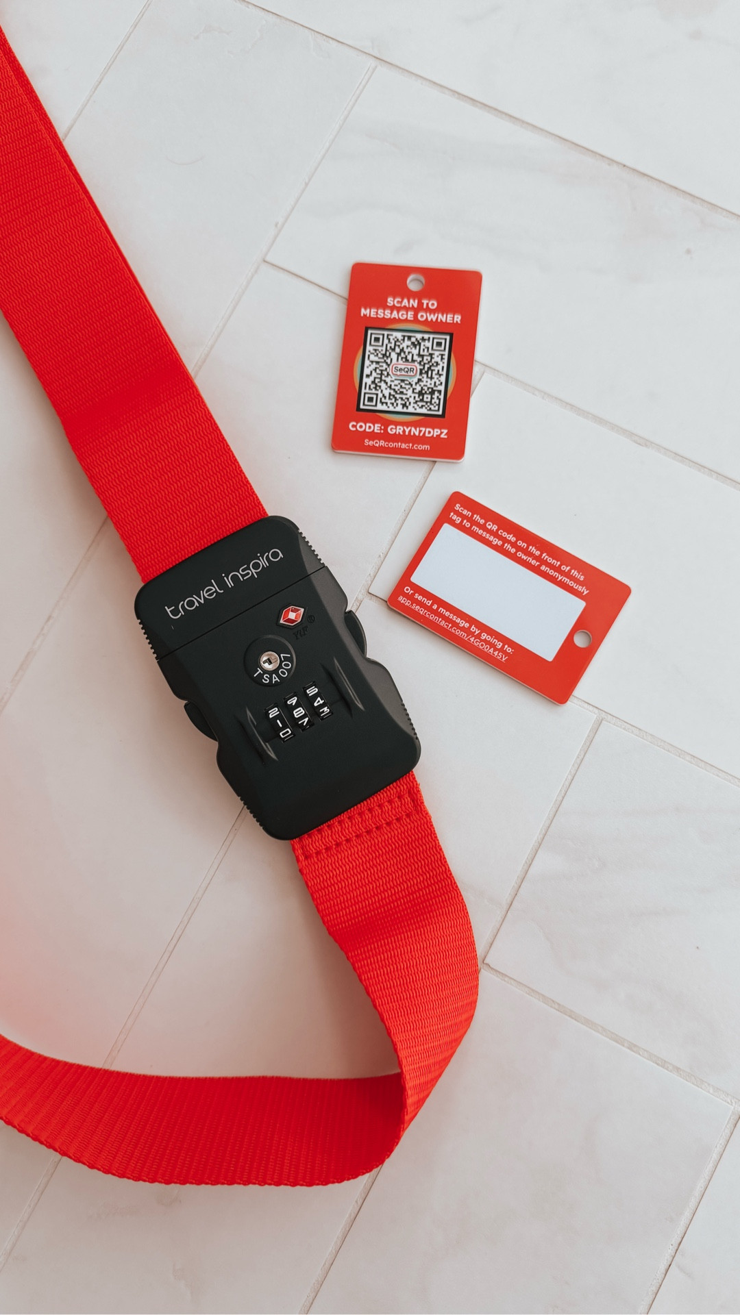 Secure luggage with TSA approved lock and tag

#LTKTravel