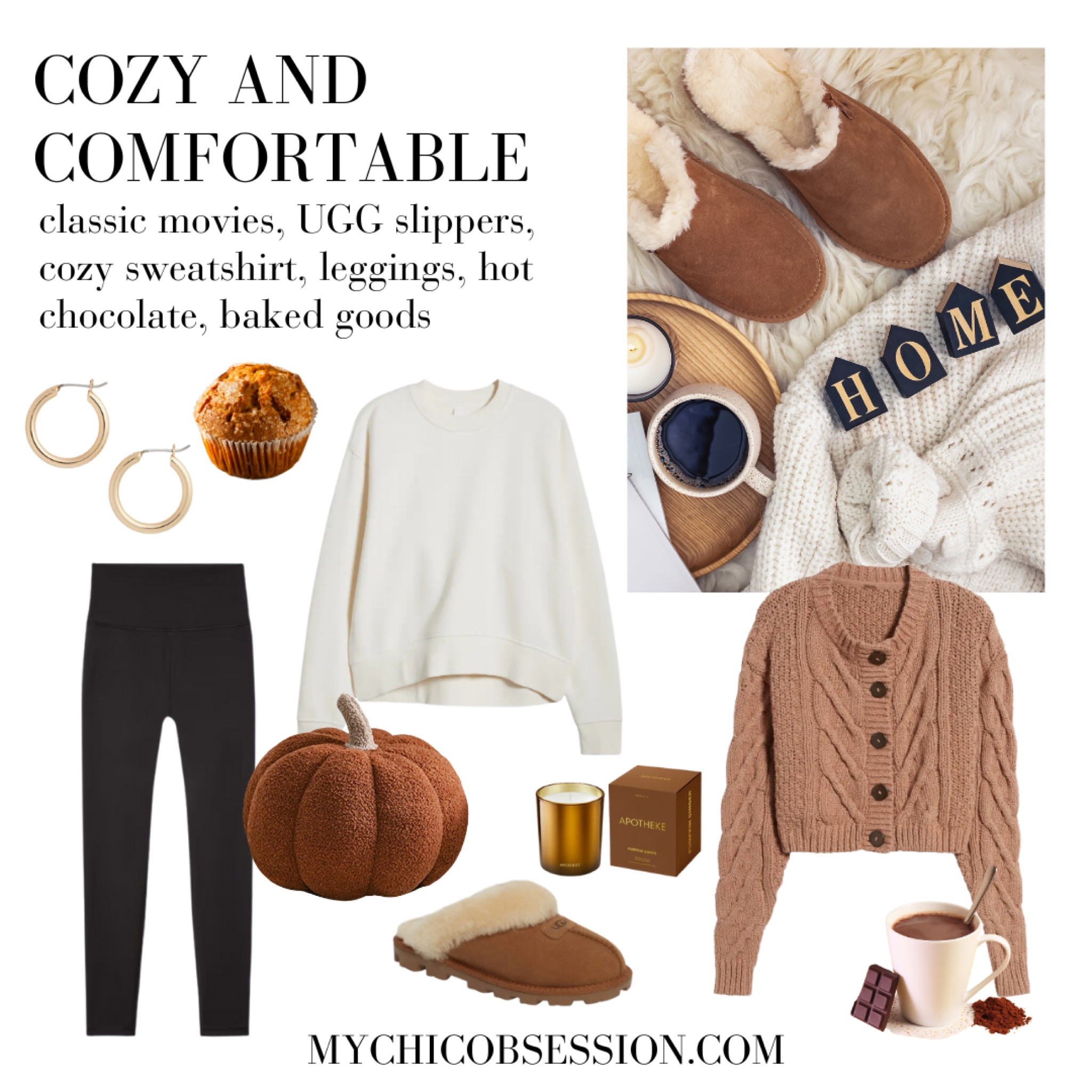 Does this look like your fall aesthetic? Cozy and comfortable with knit cardigans, soft sweatshirts, leggings, UGG slippers, hot chocolate and simple jewelry.

#LTKStyleTip #LTKSeasonal